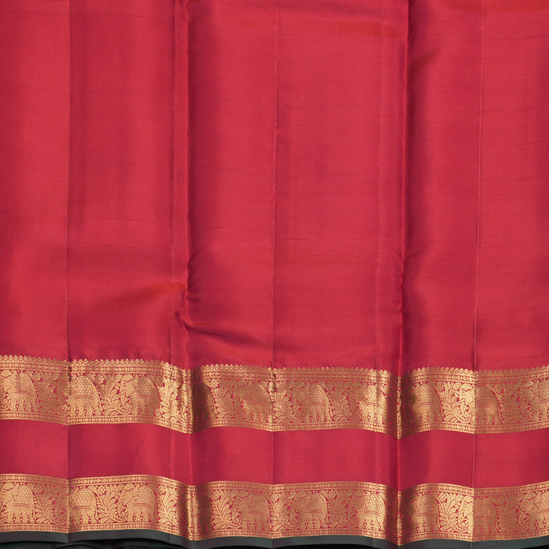 Hayagrivas Handloom Reddish-Pink Kanjivaram Silk Saree KBF749H5-5