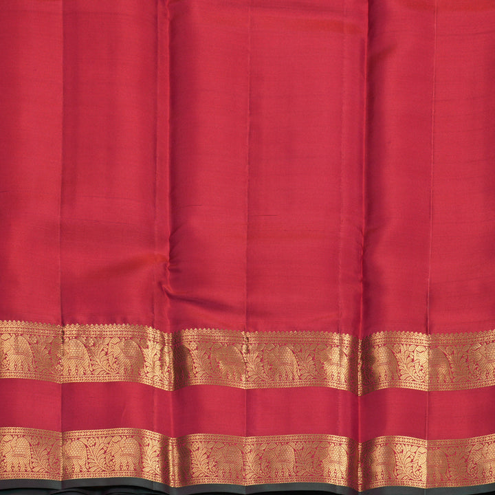 Hayagrivas Handloom Reddish-Pink Kanjivaram Silk Saree KBF749H5-5