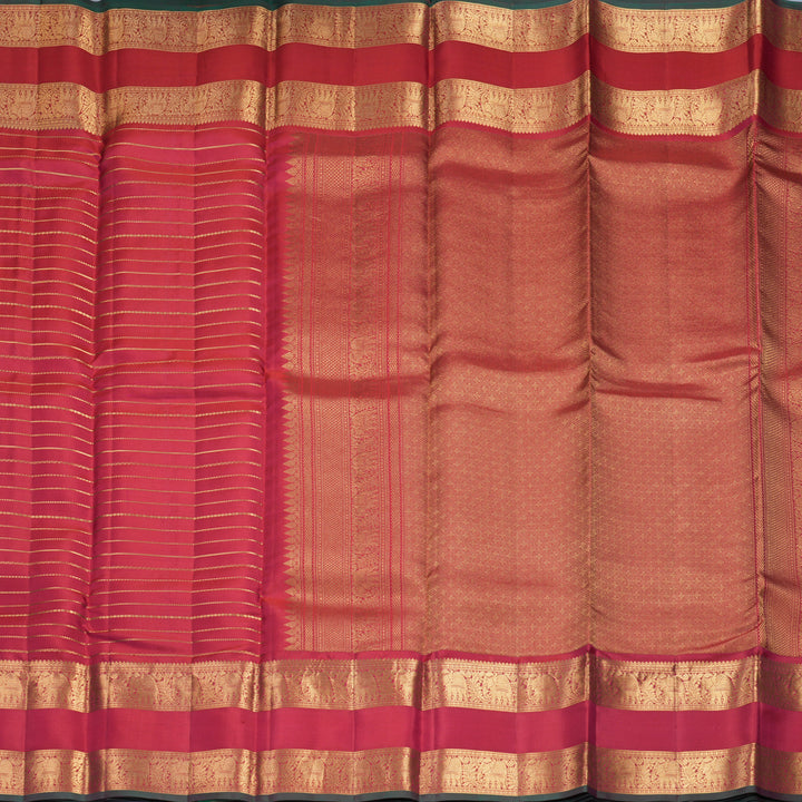 Hayagrivas Handloom Reddish-Pink Kanjivaram Silk Saree KBF749H5-5