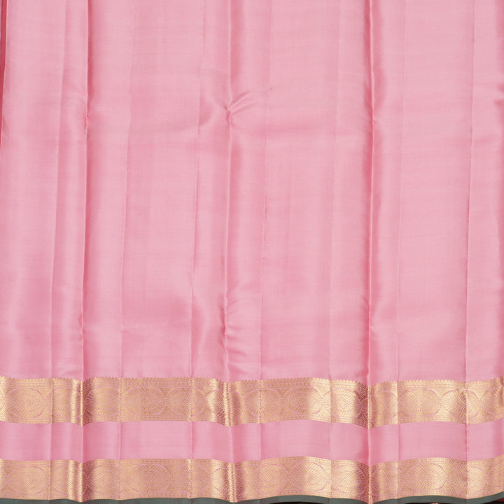Hayagrivas Handloom Pastel Pink Kanjivaram Silk Saree KBF749H5-6