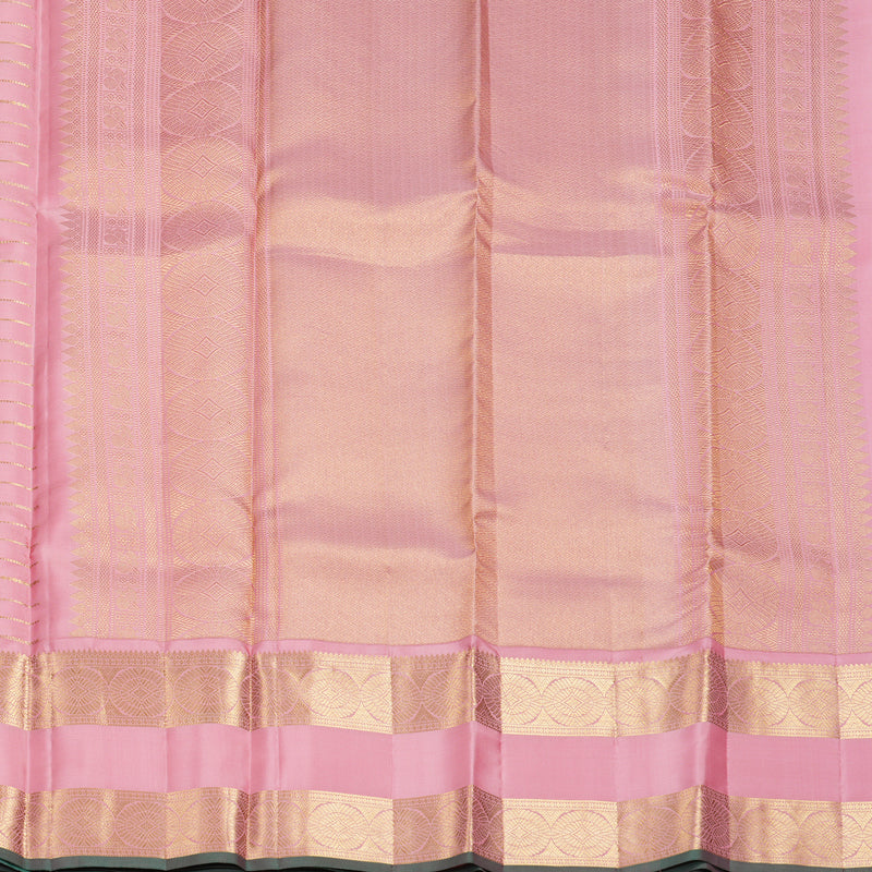 Hayagrivas Handloom Pastel Pink Kanjivaram Silk Saree KBF749H5-6