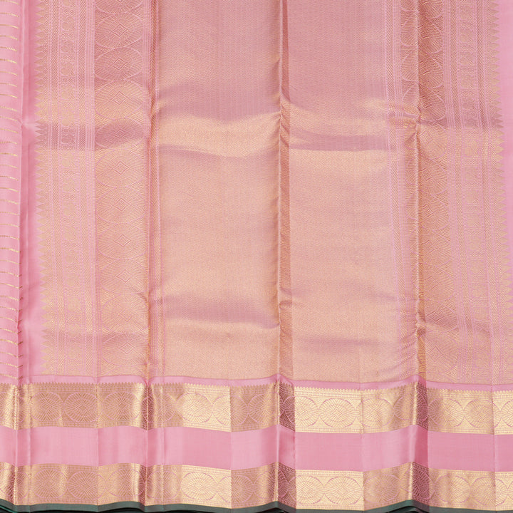 Hayagrivas Handloom Pastel Pink Kanjivaram Silk Saree KBF749H5-6