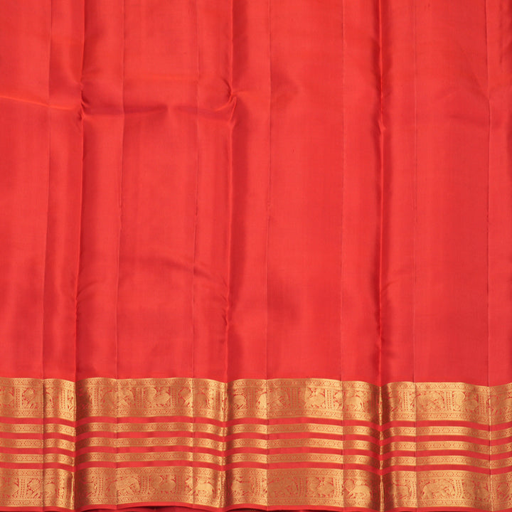 Hayagrivas Handloom Red Kanjivaram Silk Saree KBF749H6-11