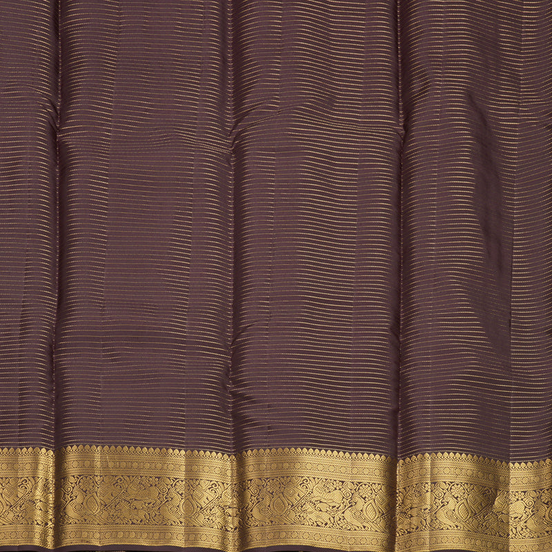 Hayagrivas Handloom Deep Plum Purple Kanjivaram Silk Saree KBF749H6-30
