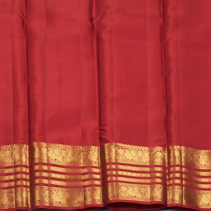 Hayagrivas Handloom Red Kanjivaram Silk Saree KBF749H6-37