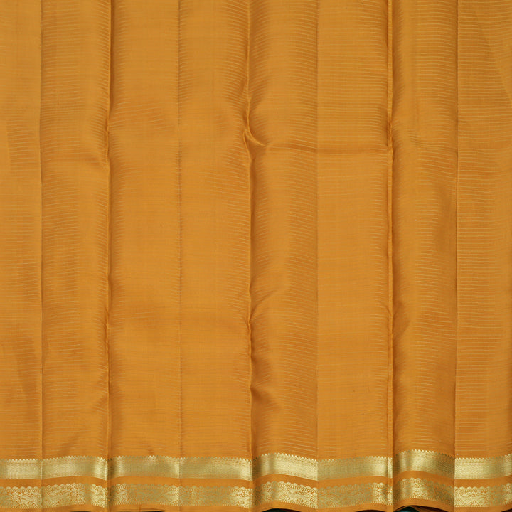 Hayagrivas Handloom Mustard Yellow Kanjivaram Silk Saree KBF750H10-1