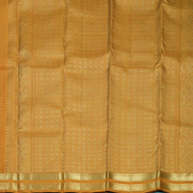 Hayagrivas Handloom Mustard Yellow Kanjivaram Silk Saree KBF750H10-1