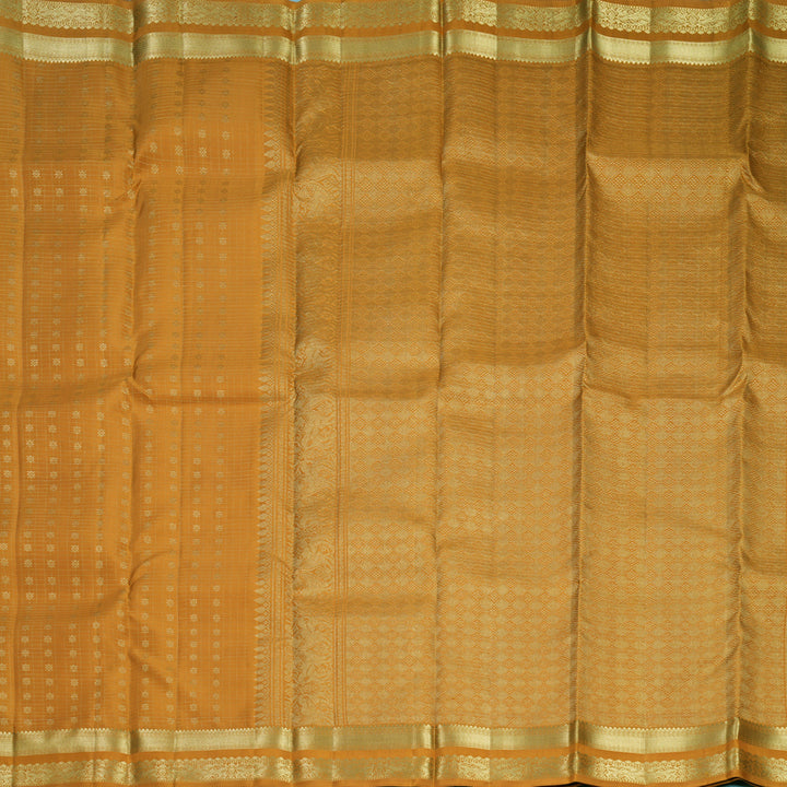Hayagrivas Handloom Mustard Yellow Kanjivaram Silk Saree KBF750H10-1