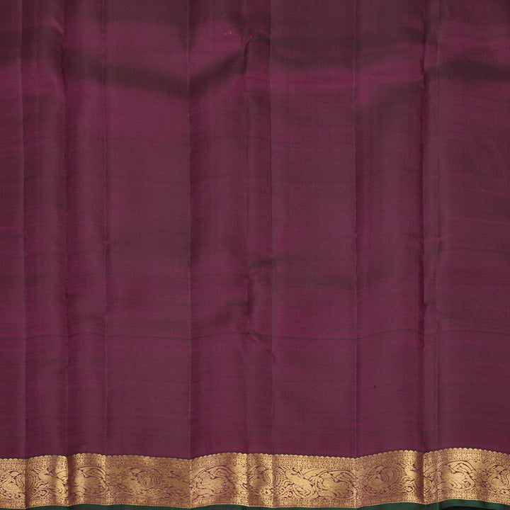 Hayagrivas Handloom Burgundy Kanjivaram Silk Saree KBF750H2-1