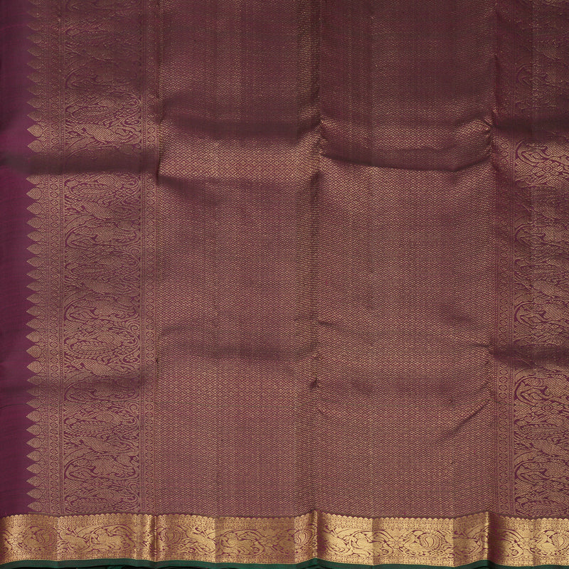 Hayagrivas Handloom Burgundy Kanjivaram Silk Saree KBF750H2-1