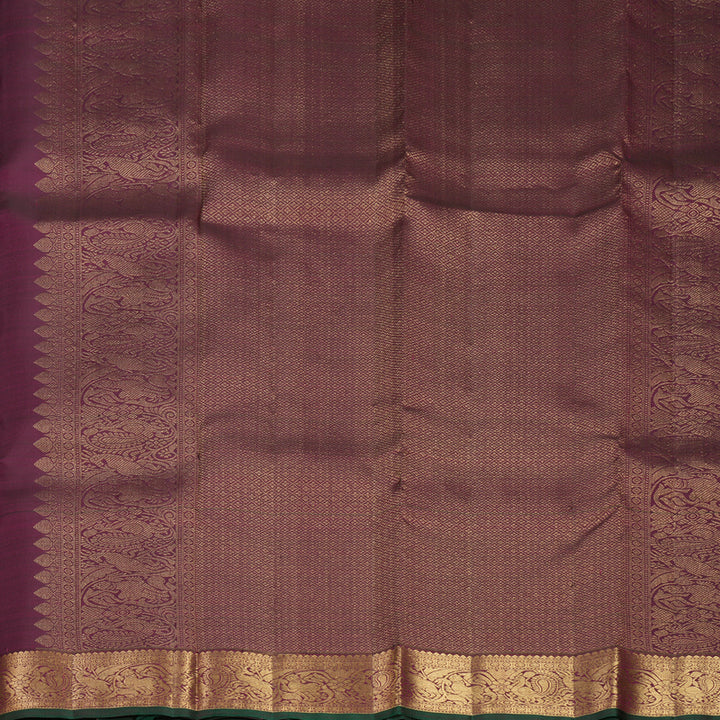 Hayagrivas Handloom Burgundy Kanjivaram Silk Saree KBF750H2-1