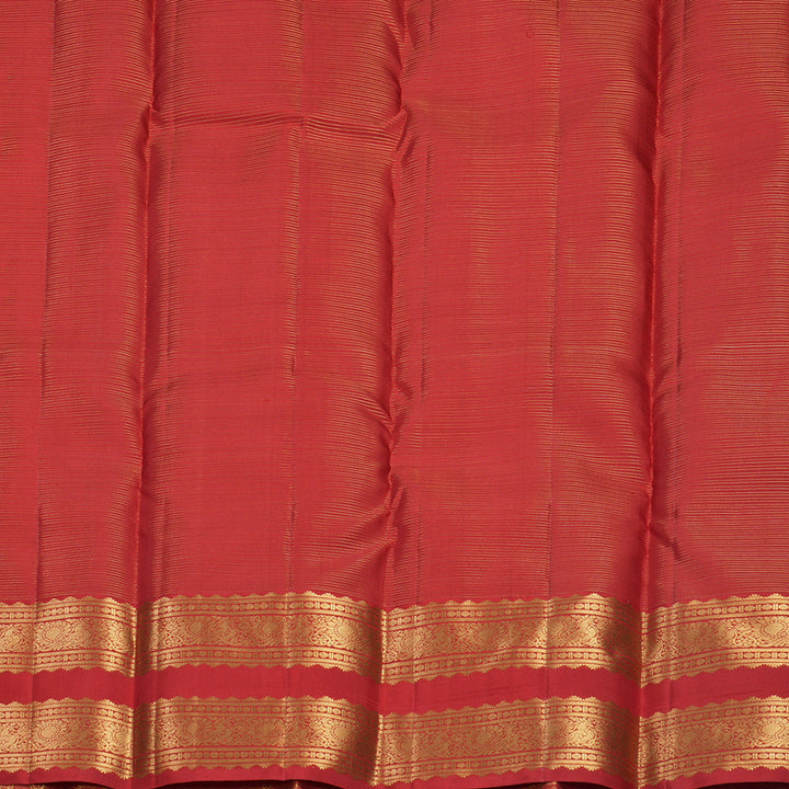 Hayagrivas Handloom Red Kanjivaram Silk Saree KBF750H7-1