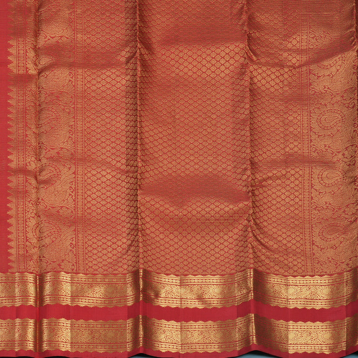 Hayagrivas Handloom Red Kanjivaram Silk Saree KBF750H7-1