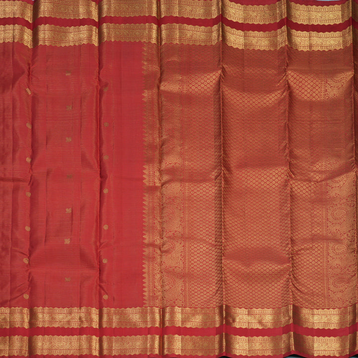 Hayagrivas Handloom Red Kanjivaram Silk Saree KBF750H7-1