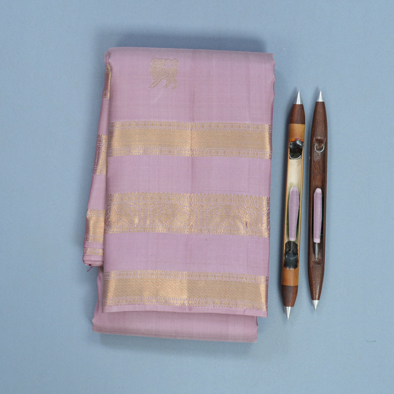 Hayagrivas Handloom Lilac Kanjivaram Silk Saree KBF750H8-1