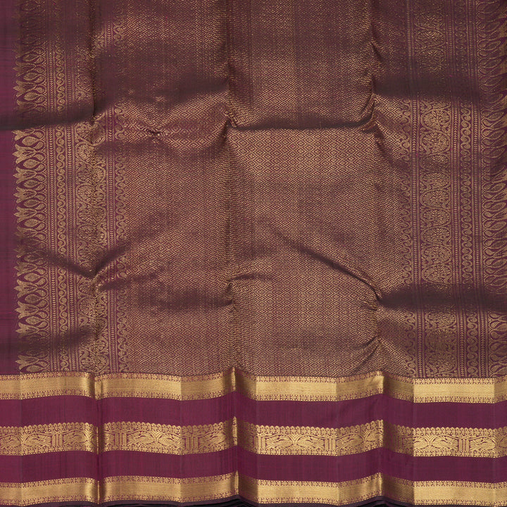 Hayagrivas Handloom Wine Purple Kanjivaram Silk Saree KBF750H8-2