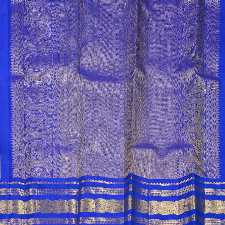 Hayagrivas Handloom Celestial Blue Kanjivaram Silk Saree with MS Blue Border KBF752H10-3