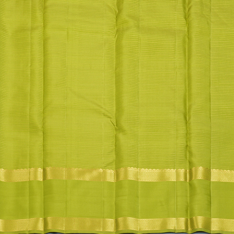 Hayagrivas Handloom Parrot Green Kanjivaram Silk Saree KBF752H11-3