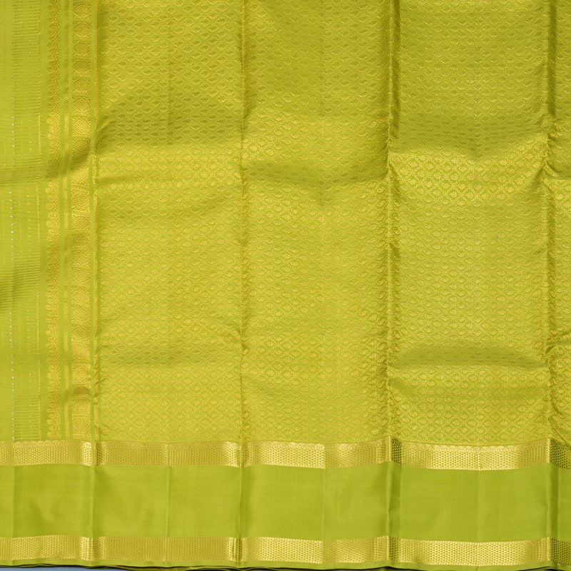 Hayagrivas Handloom Parrot Green Kanjivaram Silk Saree KBF752H11-3