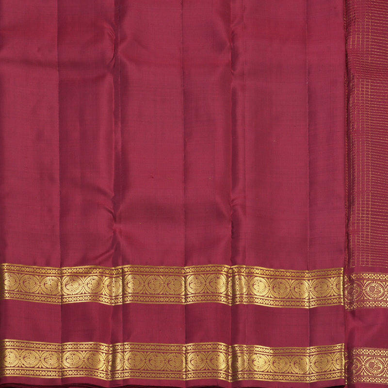 Hayagrivas Handloom Maroon Kanjivaram Silk Saree KBF752H12-1