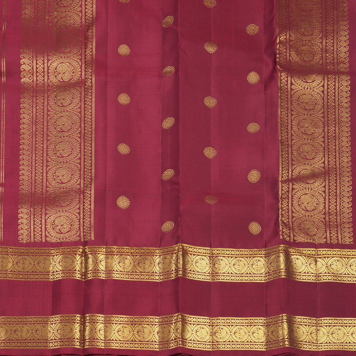 Hayagrivas Handloom Maroon Kanjivaram Silk Saree KBF752H12-1