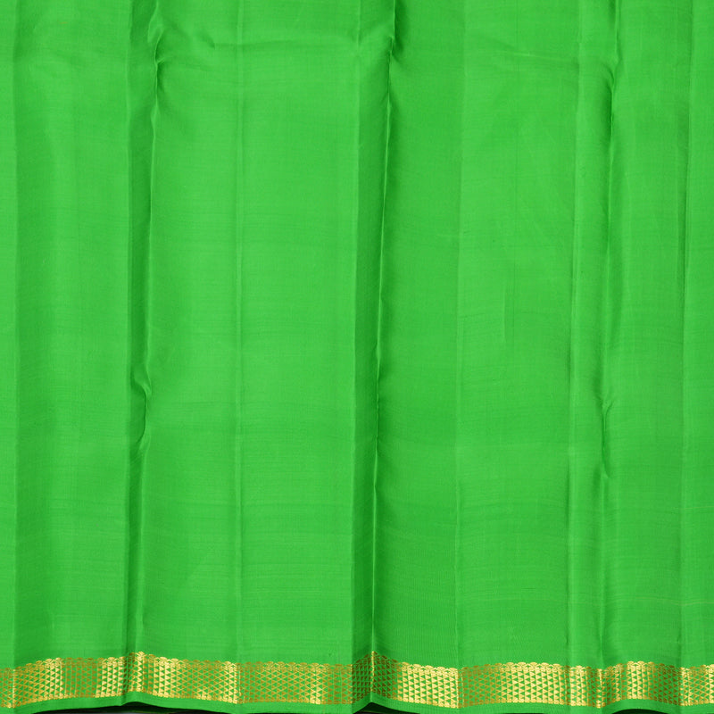 Hayagrivas Handloom Pastel Checks Kanjivaram Silk Saree with Parrot Green Border KBF752H4-1
