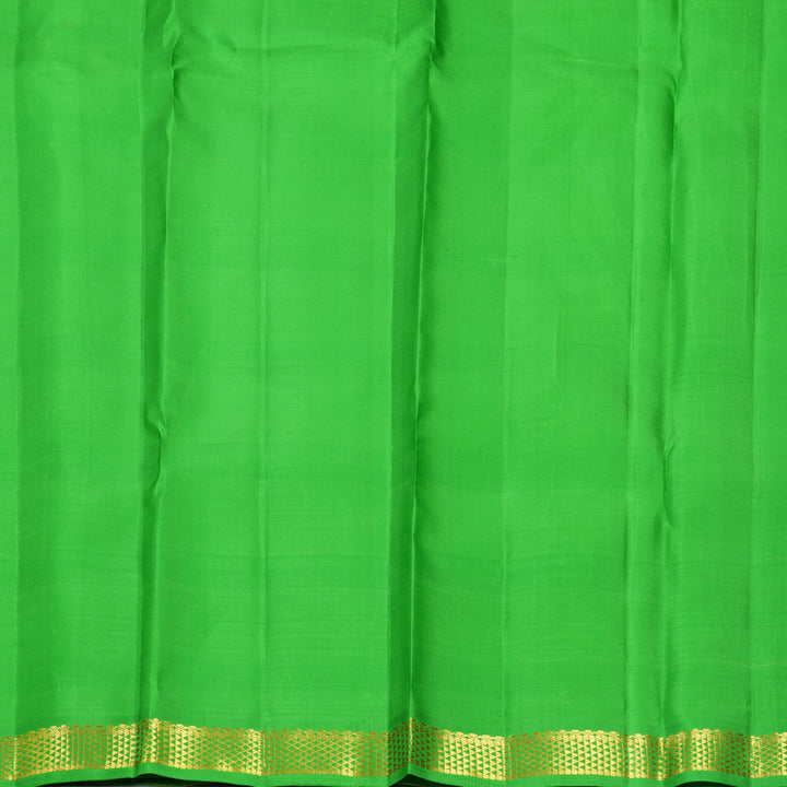 Hayagrivas Handloom Pastel Checks Kanjivaram Silk Saree with Parrot Green Border KBF752H4-1