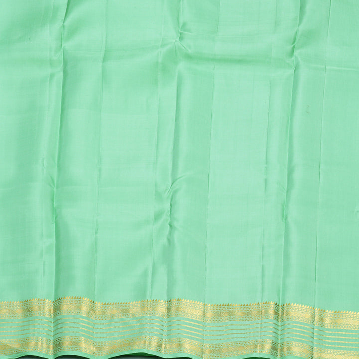 Hayagrivas Handloom Pastel Green Kanjivaram Silk Saree KBF752H5-11