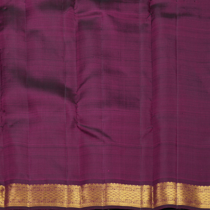 Hayagrivas Handloom Purple Kanjivaram Silk Saree KBF752H5-15