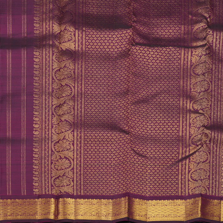 Hayagrivas Handloom Purple Kanjivaram Silk Saree KBF752H5-15