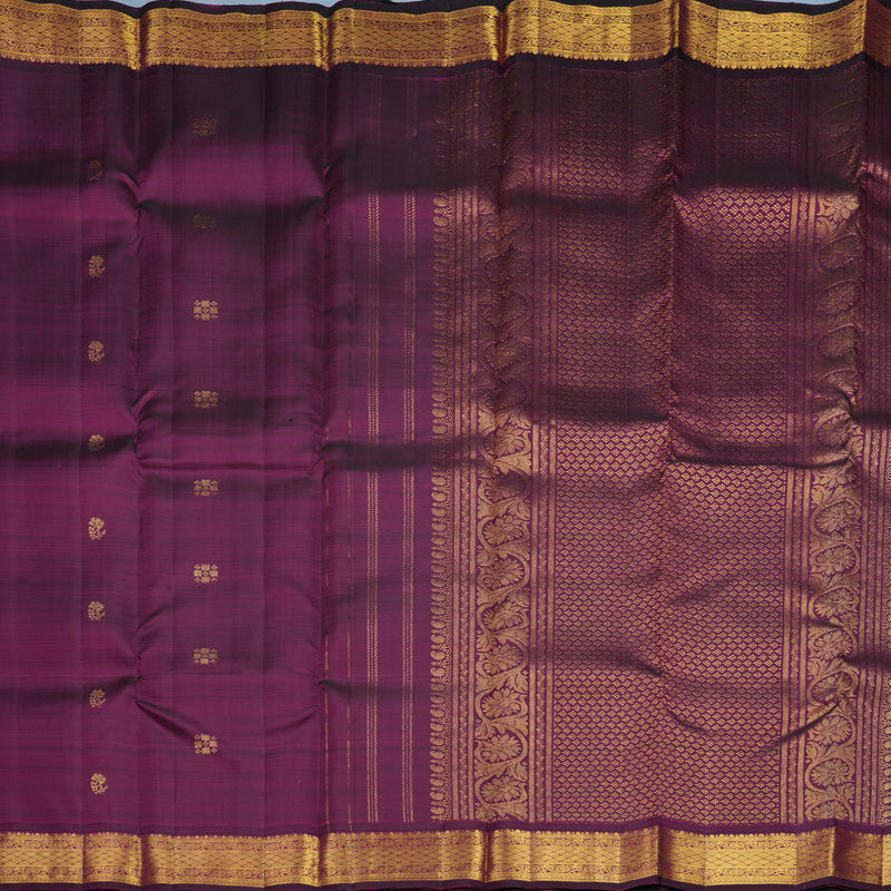 Hayagrivas Handloom Purple Kanjivaram Silk Saree KBF752H5-15