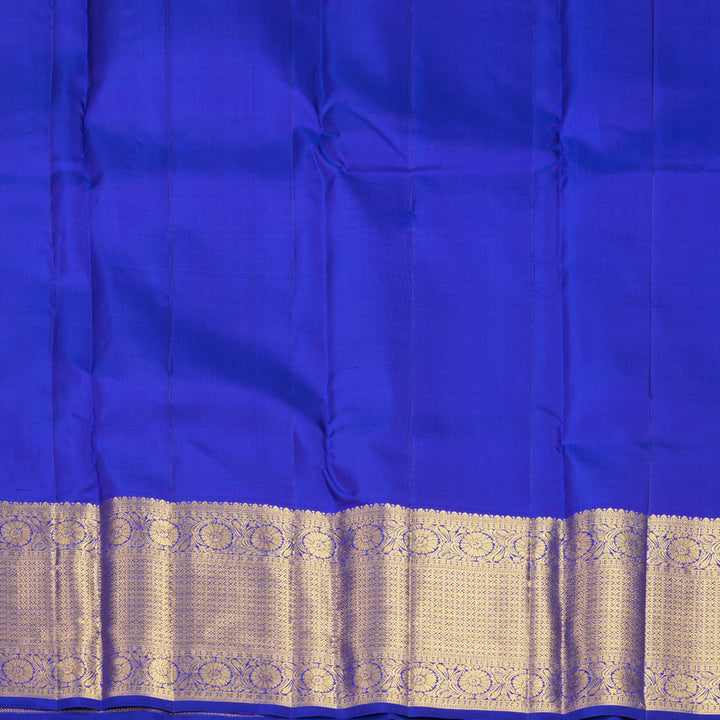 Hayagrivas Handloom MS Blue Kanjivaram Silk Saree KBF752H7-4