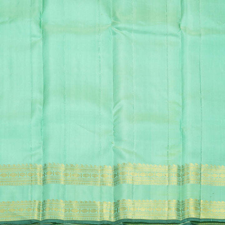 Hayagrivas Handloom Pastel Green Kanjivaram Silk Saree KBF752H9-1
