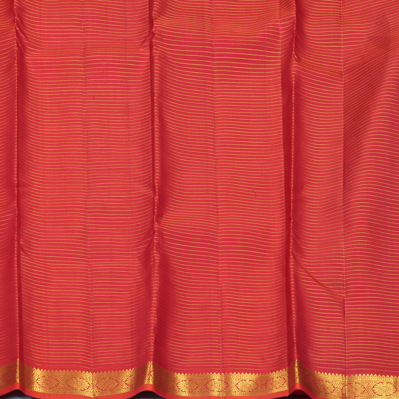 Hayagrivas Handloom Reddish-Pink Kanjivaram Silk Saree KBF752H9-2