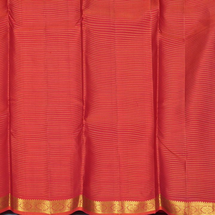 Hayagrivas Handloom Reddish-Pink Kanjivaram Silk Saree KBF752H9-2