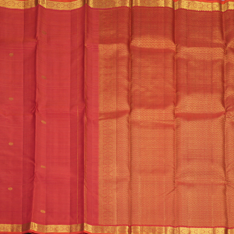 Hayagrivas Handloom Reddish-Pink Kanjivaram Silk Saree KBF752H9-2