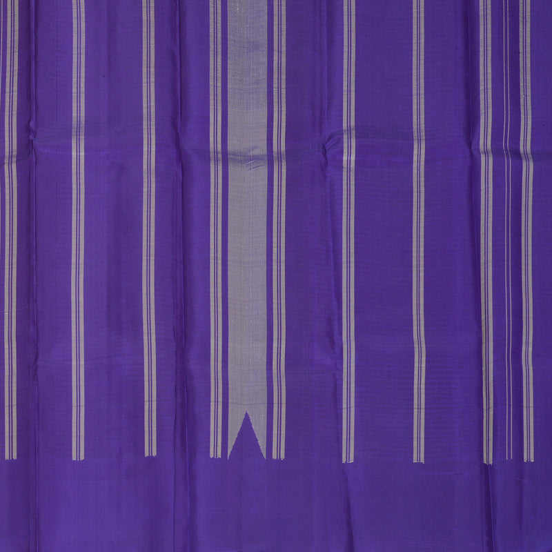 Hayagrivas Handloom Multicolour Checks Kanjivaram Silk Saree with Purplish-Blue Border KBF754H5-1