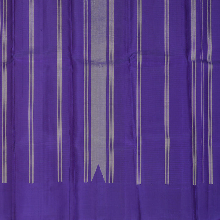 Hayagrivas Handloom Multicolour Checks Kanjivaram Silk Saree with Purplish-Blue Border KBF754H5-1