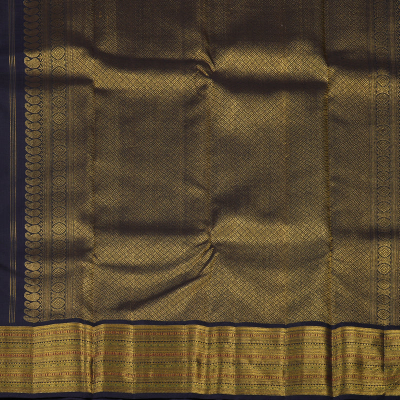Hayagrivas Handloom Wine Maroon Kanjivaram Silk Saree with Nagapazham Border KBF75D5-1