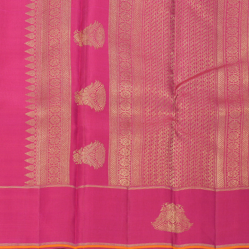 Hayagrivas Handloom Pink Kanjivaram Silk Saree KBF760H1-1