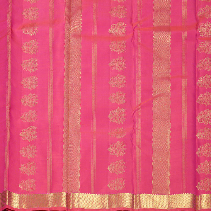 Hayagrivas Handloom Rani Pink Kanjivaram Silk Saree KBF760H4-1