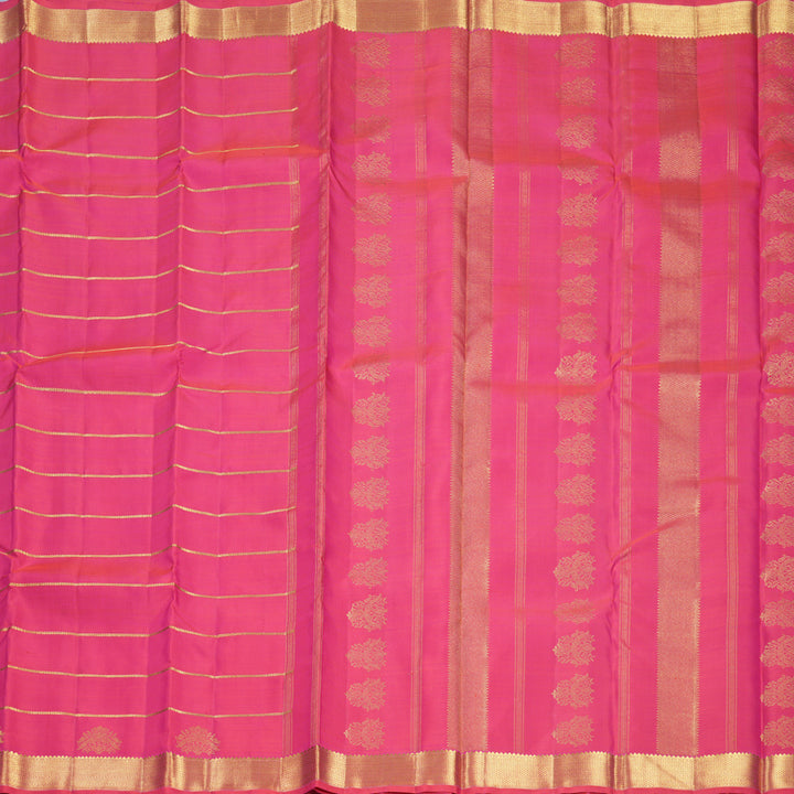 Hayagrivas Handloom Rani Pink Kanjivaram Silk Saree KBF760H4-1