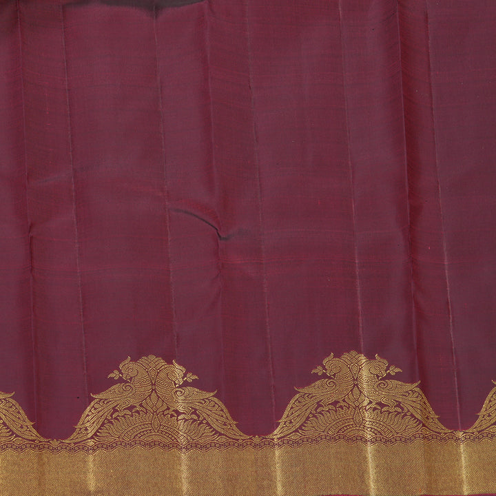 Hayagrivas Handloom Araku Maroon Kanjivaram Silk Saree KBF760H5-1
