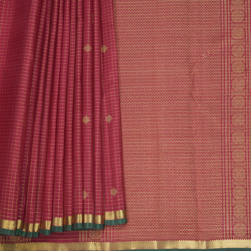 Hayagrivas Handloom Maroon Kanjivaram Silk Saree KBF760H7-1