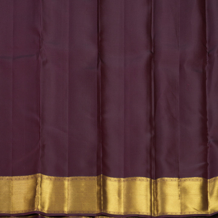 Hayagrivas Handloom Mild Baby Pink Kanjivaram Silk Saree with Wine Maroon Border KBF764H10-1