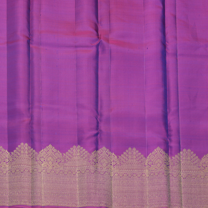 Hayagrivas Handloom Mayilkazhuthu Kanjivaram Silk Saree with Purple Border KBF770H18-2