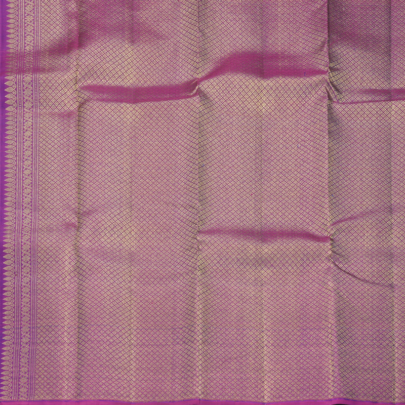 Hayagrivas Handloom Mayilkazhuthu Kanjivaram Silk Saree with Purple Border KBF770H18-2