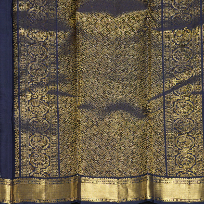 Hayagrivas Handloom Multicolour Checks Kanjivaram Silk Saree KBF773H1-9