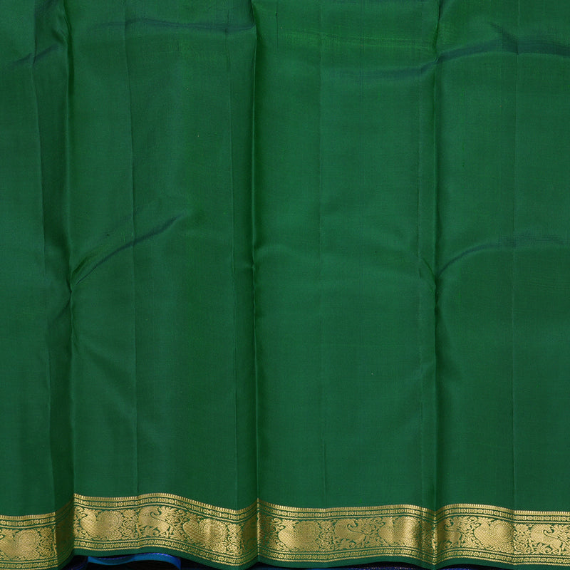 Hayagrivas Handloom MS Blue Kanjivaram Silk Saree KBF774H14-1