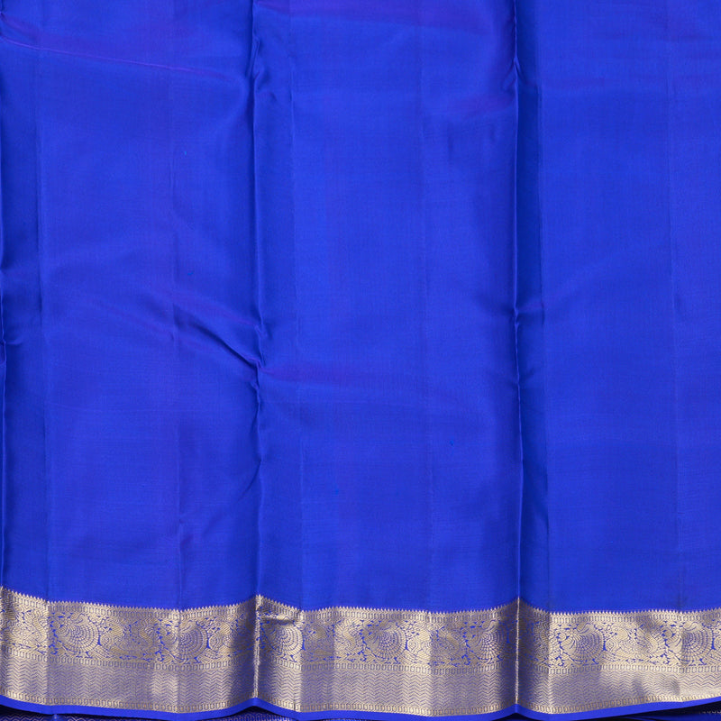 Hayagrivas Handloom Purple Kanjivaram Silk Saree with MS Blue Border KBF774H15-3